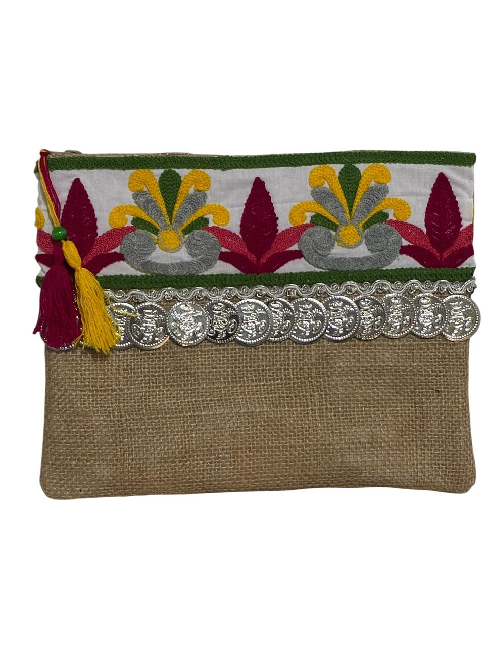 Lotus Jute Clutch