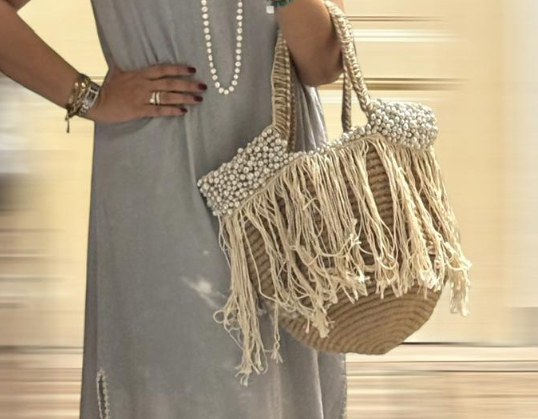Beaded Beach Bag