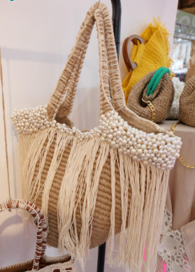 Beaded Beach Bag
