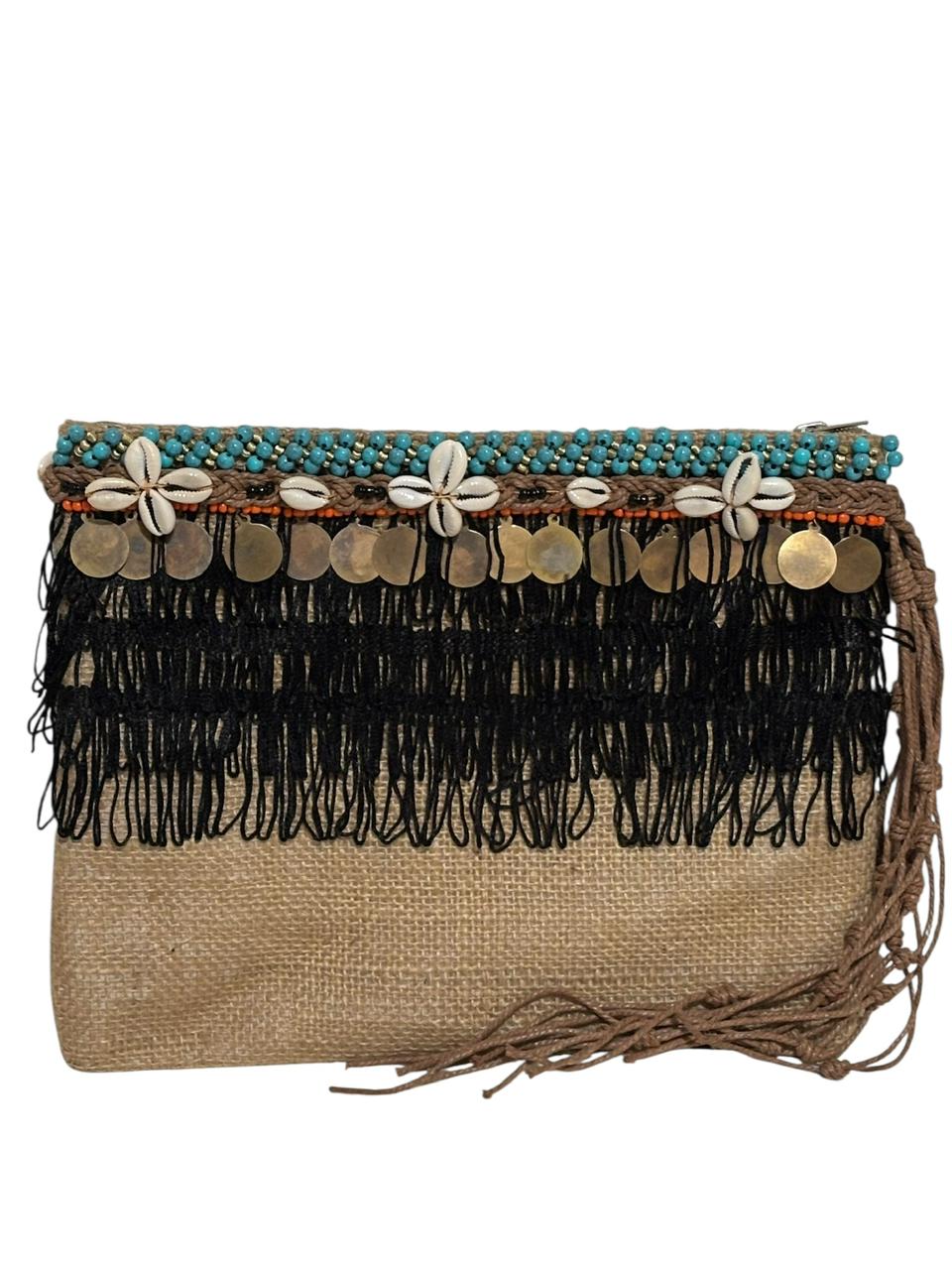Afro Jute Clutch